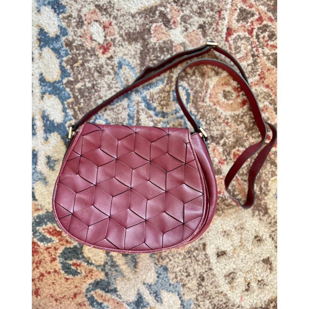 Welden Escapade Saddle Bag Burgundy